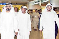 Shaikh Mohammad Bin Rashid inspects Dubai Airport Free Zone